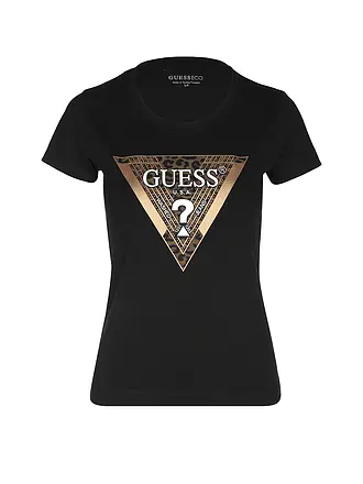 GUESS | Camiseta Slim Fit
Marca: GUESS
Color: negro
Categorías: Moda,Mujer
Largo de manga: Manga corta
Escote: Cuello redondo
Material: Jersey,Algodón,Elástico
Diseño: Logo,Estampado,Animal
Corte (Prenda superior): Slim
Estilo: Young Fashion,Glamour |